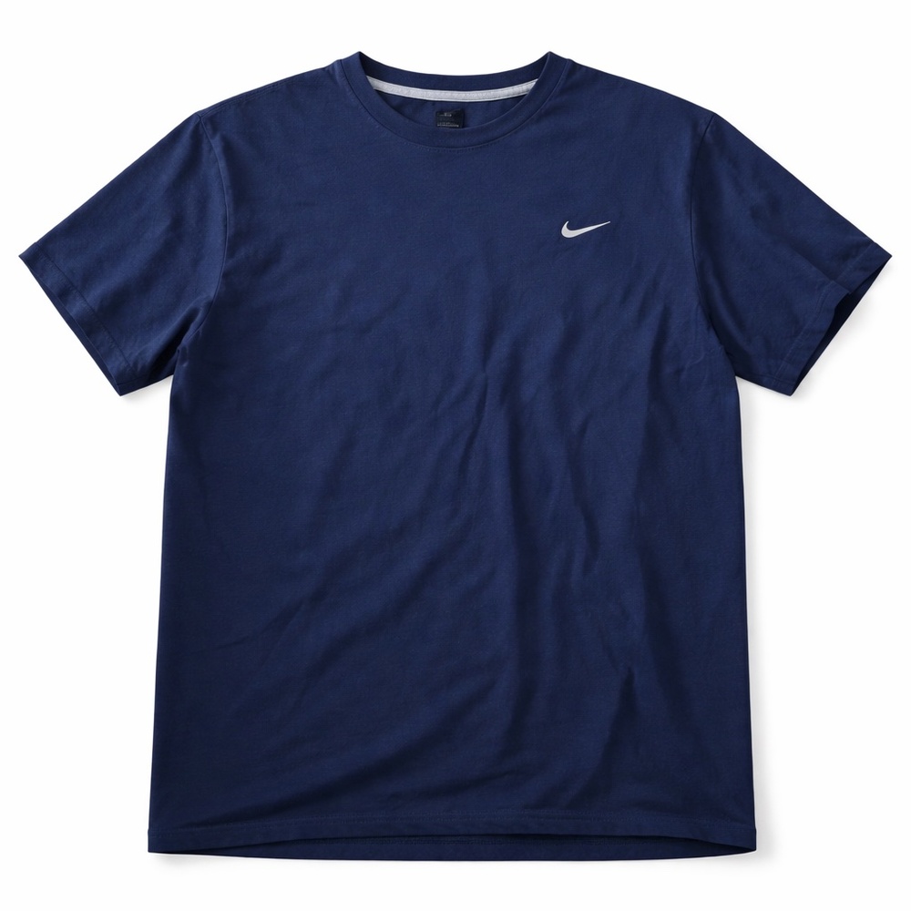Nike Luxe Essentials Navy Blue Swoosh Tee | Size 3X | Classic Minimalist Staple